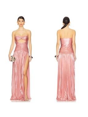 retrofete iris metallic maxi dress retrofte Women's Iris Dress - Green